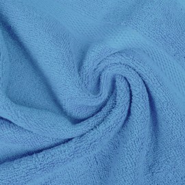 Lenenz Premium Hand Towels - 4 Pack Absorbent Cotton Hand Towels for Bathroom, Kitchen, Gym, Spa - Soft, Quick-Dry, and Durable Set 16x30'' (Electric Blue)