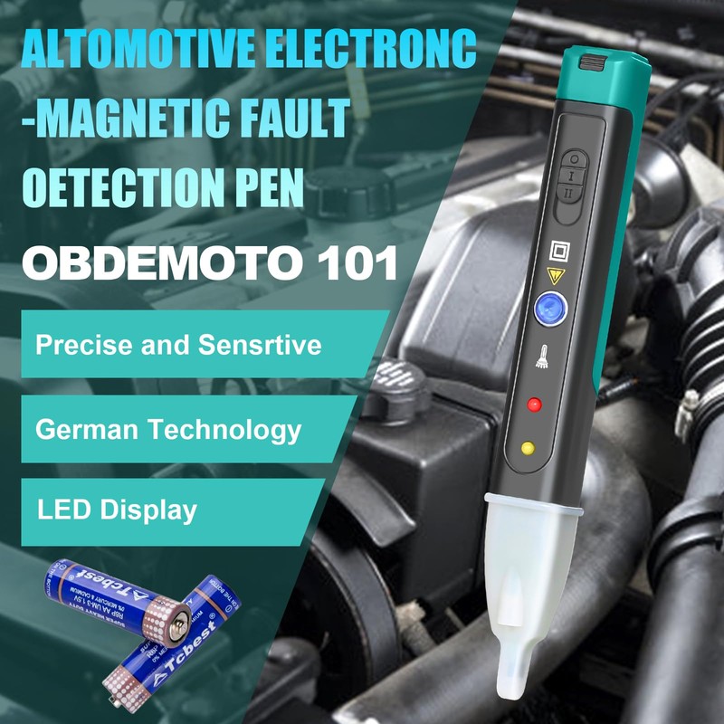 Ignition Coil Tester, OBDEMOTO 101 Automotive Electronic Faults Detector,Car Spark