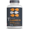 Transforme Flaxseed Oil Capsules 1000mg, Cold Pressed Omega 3 6