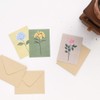 Monolike Message Cards, Mini Cardlet, The Flower Message Card, Set