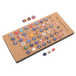 CAXUSD 1 Set States Flag Push Pin Office Wall Decor Travel Present Pin Decorative