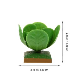 FOMIYES 6pcs Cabbage Display Faux Cabbage Fake Vegetable Cabinet Showcase Artificial Vegetables Decoration