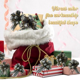sesameless 6 Pcs Large Pull Bows for Gift Wrapping 6 Inch Christmas Wedding Baby Shower Baskets Car Decorations Valentine's Day Birthdays Party Presents (White)