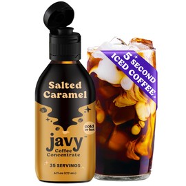 Javy Coffee Concentrate - Cold Brew Coffee, Perfect for Instant Iced Coffee, Cold Brewed Coffee and Hot Coffee, 35 Servings - Salted Caramel