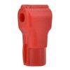 100pcs Peg Hook Locks Stop Lock, Plastic Red Security Lock,