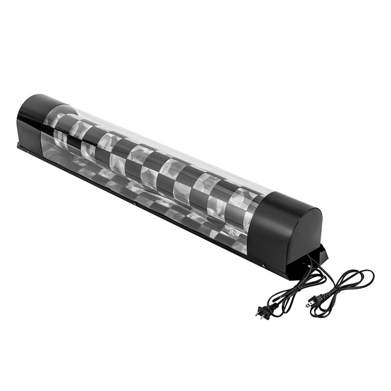 AngelcityCC Barber Pole Black White LED Light, 34 in Traditional