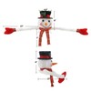 Christmas Snowman Tree Topper Projector, Lighted 3D Snowman Hat with