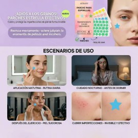 Parches De Hidrocoloide Para Acné, 200 Unidades, Absorción                                                                                            