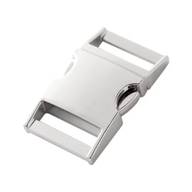 aoozleny 4 sets Buckles Hook Clip, D Dee Ring Side Release Adjustor Triglides Pet Dog Collar Buckles (25mm, Silver)