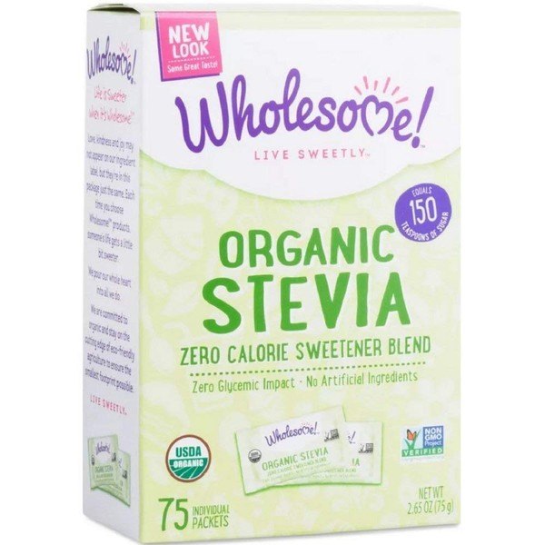 Wholesome Sweeteners Organic Stevia Packets - 75 CT