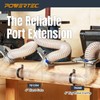 POWERTEC Clear PVC Pipe 4" x 36" Long, 1PK Rigid