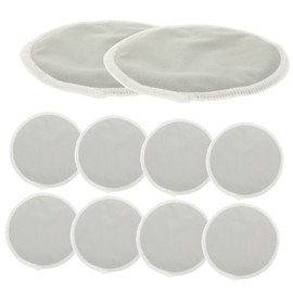 BIUDECO Reusable Washable Breast Pads 10 pcs Absorbent Nursing Pads for Breastfeeding Breathable and Comfortable for New Moms for Maternity and Nursing Essentials