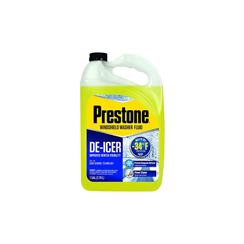 Prestone AS253-6PK De-Icer Windshield Washer Fluid (for Temperatures as Low
