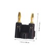 ORFOFE 10pcs Gold Plated Dual Banana Plug Connectors for Audio