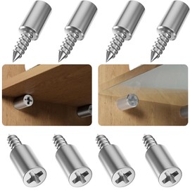 Shelf Brackets, Floor Support, Pack of 40 Shelf Brackets, Shelf Pins with Rubber Protection, High Load Capacity, Shelf Holder for Furniture Cabinets, Wardrobes, Bookcases, Wine Coolers