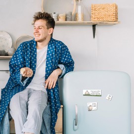 Sheep Magnet Set with Saying Ich Bin nur flauschig Nicht dick Funny Cartoon Sheep for Humorous Friends Funny Relaxing Magnet for Laughing and Joy Gift