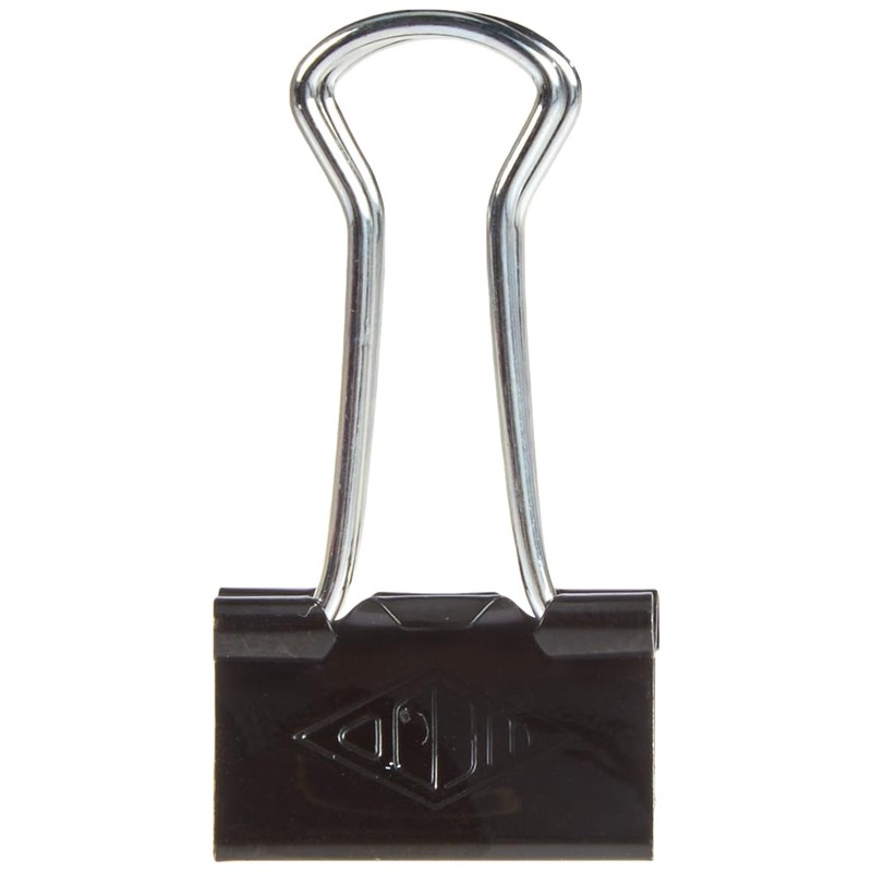 Wedo 6421451 Foldback Clips, Pack of 12, Painted Metal Removable
