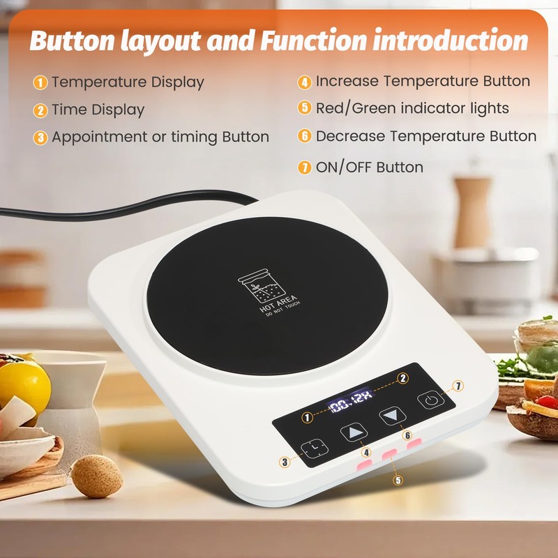 Sourdough Starter Warmer with Glass Dome, Precise 1°F Thermostat Control