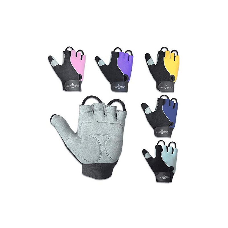 Globaleather Globaleather Gel Pad Lite Wheelchair Gloves - Navy (X