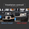 carpart2021 Chrome Silver Front Bumper Cover Lower Grille Trim Panel