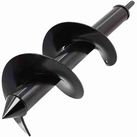 TCBWFY 4"x12"Auger Drill Bit for Planting Digging Holes,Garden Plant Flower Bulb Auger Spiral Hole Drill Rapid Bulb Planter Earth Auger Bit,Compatible to Hex Adjustable Chuck