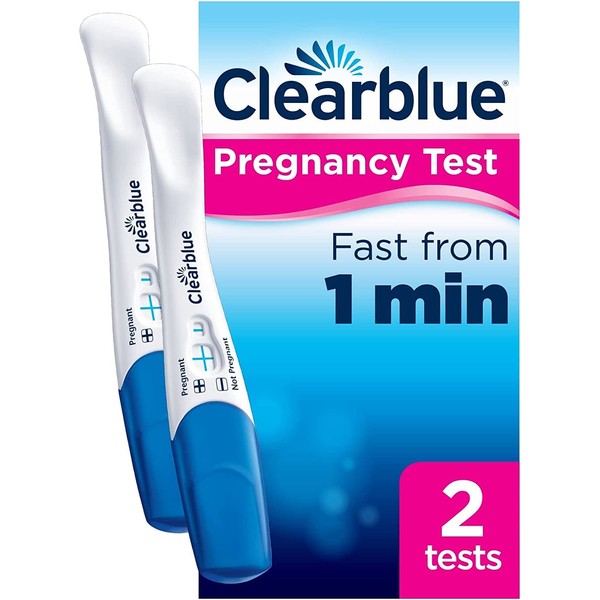 Pregnancy Test - Clearblue Rapid Detection, result as fast as 1 minute, 2 tests