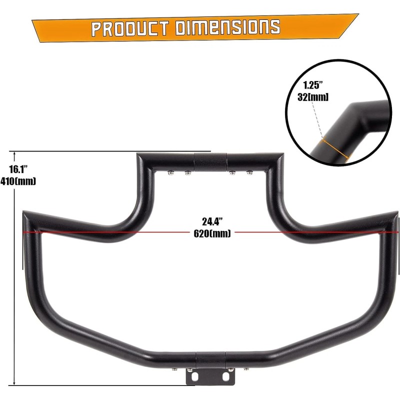 JMEIMOTOR NEW BLACK Harley Sportster Iron 883 1200 Mustache Highway