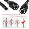 iDopick 3Pcs Drill Bit Extender,1/4 Inch Hex Shank Quick Release
