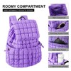 XSUIOY Quilted Backpack for Women Small Lightweight Puffer Backpack Nylon