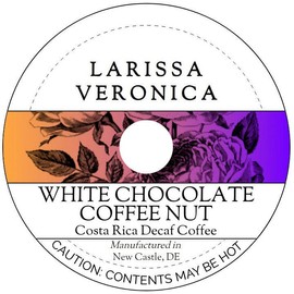 White Chocolate Coffee Nut Costa Rica Decaf Coffee (Single Serve K-Cup Pods) (Gourmet, Naturally Flavored, Whole Coffee Beans) (12 pods, ZIN: 577104) - 3 Pack