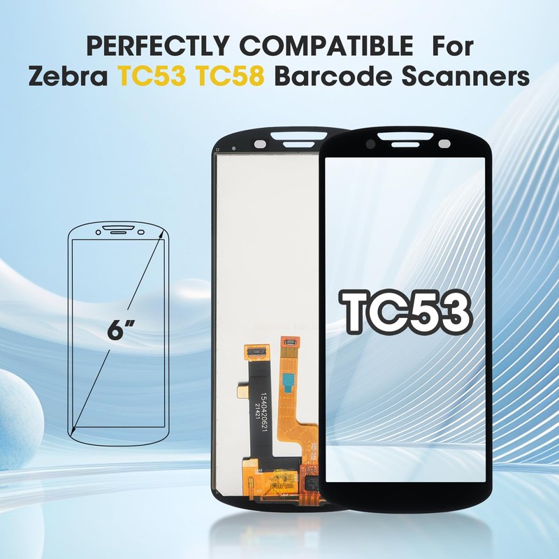 TC53 LCD Screen Replacement for Zebra TC53 TC58 Barcode Scanner