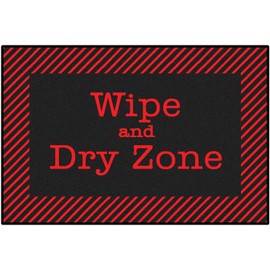 Carpets for Kids KID$Value 37.22 Red & Black Wipe & Dry Value No-Slip Rug 3ft x 4ft 6in Rectangle Black
