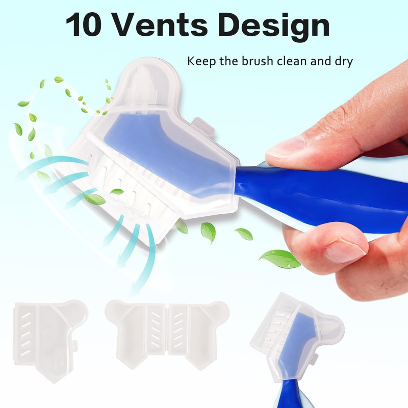 Mckkor Denture Bath Case Box, Leak Proof Denture Cups for