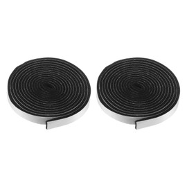 HARFINGTON 2pcs Smoker Gasket Seals 7.5FT 1/2" x 1/8" High Temp Grill Gasket Replacement High Heat BBQ Gasket Tape BBQ Smoker Gasket Self Stick Felt for Smokers BBQ Lid