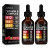 Montue Complejo De Vitamina B Líquido Con B12, B6, B1,