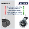 ALTRA Office Chair Wheel Casters, 3-Inch Roller-Blade Type Wheels, Set