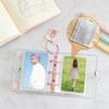 KUAIDHFK Sticker Notebook, A8, Transparent, Mini 3-Hole Binder, Clear Seal