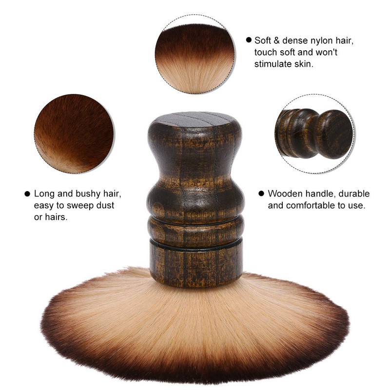Large Neck Duster Brush Anself Soft Barber Face Cleaning Hairbrush
