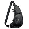 Leather Sling Bag Crossbody Backpack for Men Women Outdoor Travel