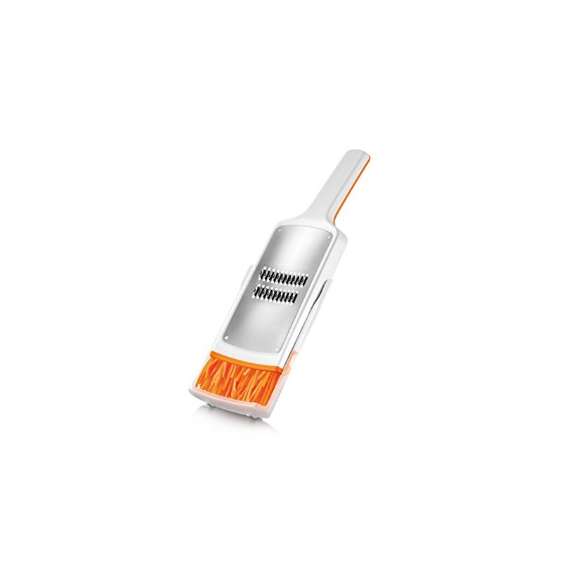 Tescoma Handy X-Sharp Reibe, Edelstahl, Weiß/Orange, 9.5 x 29.5 cm