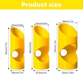 Tongdejing 3 Pcs Pipe Insulation Cutter Tool,15mm 22mm 28mm Set Precision Foam Pipe Lagging Tool for 45-Degree Angles and Copper Pipe Insulation(size:3 pcs)
