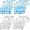 Foshine 24 Pack ClothesPins with Plastic Rope, Clothesline Drying Clothing