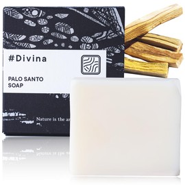 #DIvina Palo Santo Fragrance Soap, Additive-Free, Facial Cleansing, 6.3 oz (180 g), 100% Natural Ingredients, Purifies, Sensitive Skin, Aroma, Large Soap