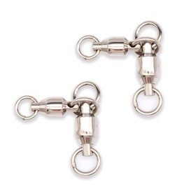 SEASKY Super Rotating Bearings, Parent-Child Sarkan, Set of 10, Stainless Steel, High Strength, Corrosion Resistant, Boat Fishing, Fishing Tool, Snap, Fishing, Swimming, Swivel, Set of 4 x 5, Set of 10