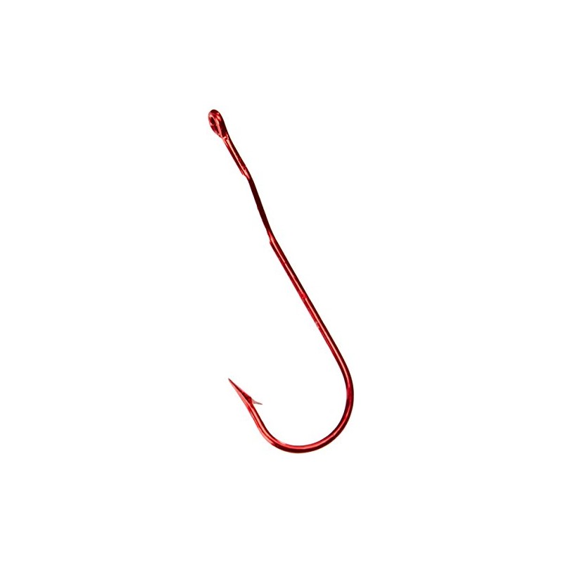 Tru Turn Size 2 Aberdeen Hooks, Red (Pack of 7)