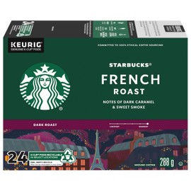 Starbucks French Roast, Dark Roast Coffee, Single Serve Keurig K-Cup Pods, 24 Capsules