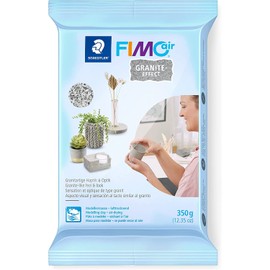 FIMO Air Modelling Clay, 2 x 350 g, Air-drying Clay in Granite-Like Look, Ready to Use, Pleasant Feel, No Burning Process Necessary, Does Not Stick, At Least 95% Natural Raw Materials