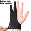 CTFRQC 2 Pack Smudge Gloves Anti Smudge 2 Finger Artist