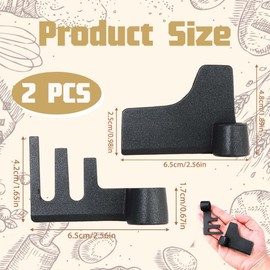 2 Pack Bread Maker Paddle for Panasonic, Bread Machine Replacement Parts Flat Nonstick Teflon Coated Kneading & Mixing Blade Replacement for SD-2500, SD-2501, SD-256, SD-257 & More