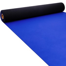 Boao 20 x 2.3 ft Neoprene Carpet Runner Reusable Plastic Floor Runner Non Slip Rubber Backed Rugs for Hallway Aisle Carpet Roll for Wedding Party Decor Prom Business Outdoor(Blue)